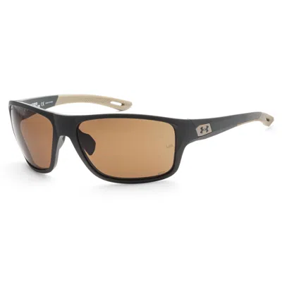 Under Armour Men's 65 Mm Green Sunglasses Ua0004s-01ed-65 In Black