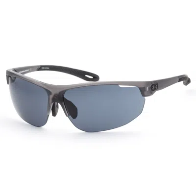 Under Armour Men's 71 Mm Grey Sunglasses Ua0002gs-0kb7-71 In Black