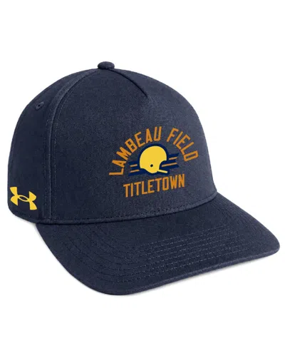 Under Armour Men's And Women's Navy Notre Dame Fighting Irish Shamrock Series Blitzing A-frame Adjustable Hat In Blue