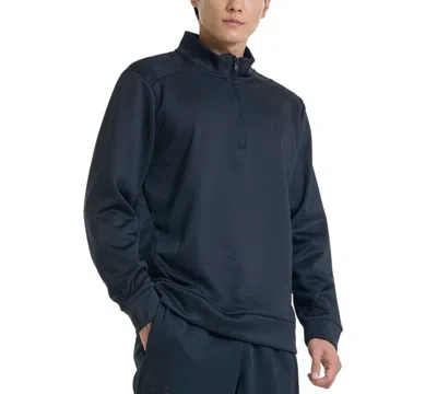 Under Armour Men's Armour Fleece Quarter-zipper Sweatshirt In 001 Black