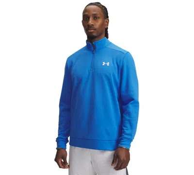 Under Armour Men's Armour Fleece Quarter-zipper Sweatshirt In Blue