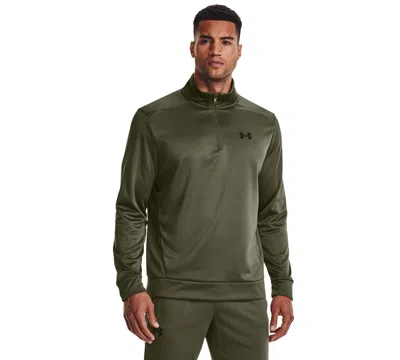 Under Armour Men's Armour Fleece Quarter-zipper Sweatshirt In Green