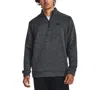 Under Armour Men's Armour Fleece Twist Quarter-zipper Sweatshirt In 001 Black