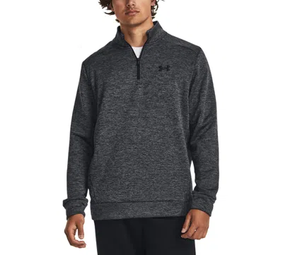Under Armour Men's Armour Fleece Twist Quarter-zipper Sweatshirt In Black