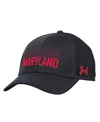 Under Armour Men's Black Maryland Terrapins 2024 Sideline Blitzing Trucker Adjustable Hat In Black