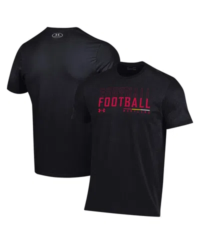 Under Armour Men's Black Maryland Terrapins 2024 Sideline Football Performance T-shirt