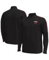 Under Armour Men's Black Maryland Terrapins Playoff Performance Quarter-zip Jacket In Black