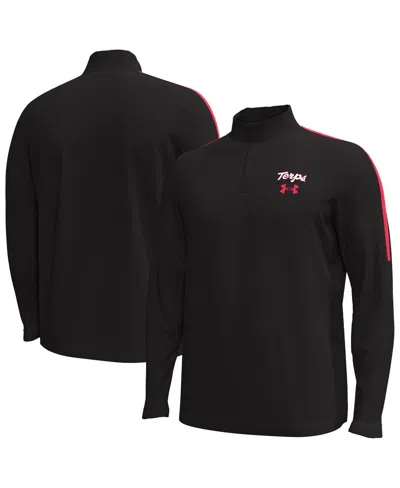 Under Armour Men's Black Maryland Terrapins Playoff Performance Quarter-zip Jacket
