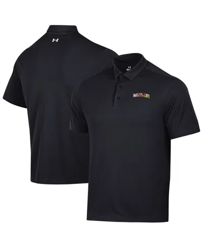 Under Armour Men's Black Maryland Terrapins T2 Green Maryland Day Polo Shirt
