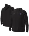 Under Armour Men's Black Northwestern Wildcats Unstoppable Raglan Full-zip Jacket In Black