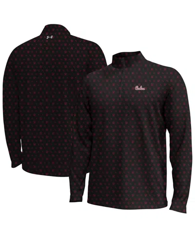 Under Armour Men's Black South Carolina Gamecocks Gameday Armourfuse Half-zip Jacket