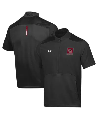 Under Armour Men's Black South Carolina Gamecocks Motivate Half-zip Jacket