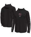 Under Armour Men's Black South Carolina Gamecocks Tech Stretch Long-sleeve Hooded T-shirt In Black
