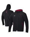 Under Armour Men's Black Texas Tech Red Raiders Unstoppable Raglan Full-zip Jacket In Black