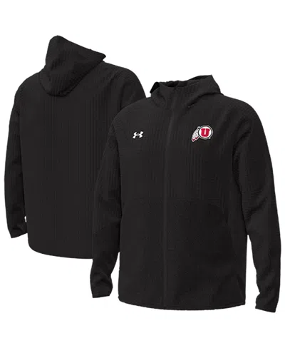 Under Armour Men's Black Utah Utes Unstoppable Raglan Full-zip Jacket