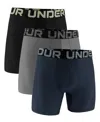 Under Armour 3-pack Performance Tech Boxer Briefs In Multi