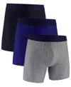 Under Armour Performance Tech 3-pack Boxer Briefs In Blue