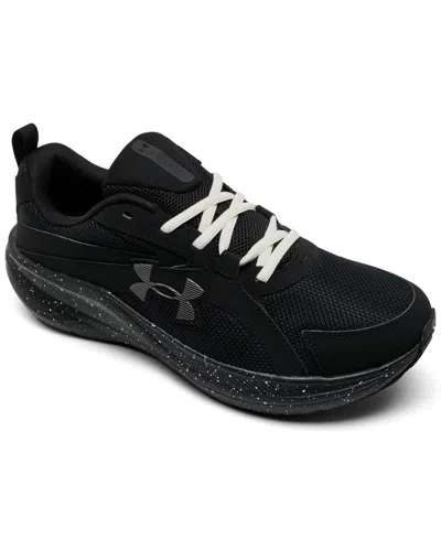 Under Armour Men's Charged+ Assert 11 Running Sneakers From Finish Line In Black