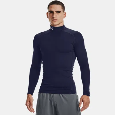 Under Armour Coldgear® Compression Men's Mock Midnight Navy In Blue