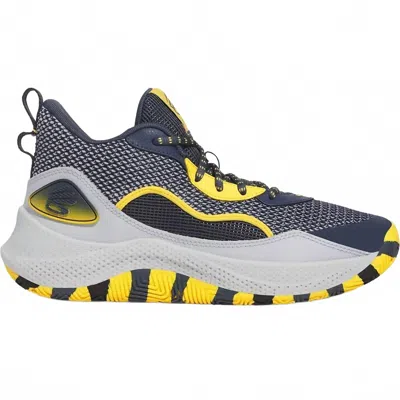 Under Armour Men's Curry 3z 24 Basketball Shoes In Navy Downpour Grey In Multi