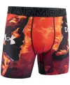 Under Armour Men's Doritos Printed Performance Tech Mesh 6" Boxer Briefs In Orange
