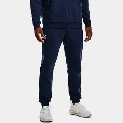 Under Armour Men's Essential Fleece Jogger Pants In Blue