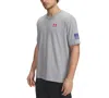 Under Armour Men's Freedom Flag Logo T-shirt In Gray