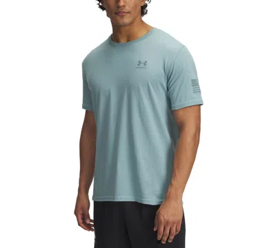 Under Armour Men's Freedom Flag Logo T-shirt In Blue