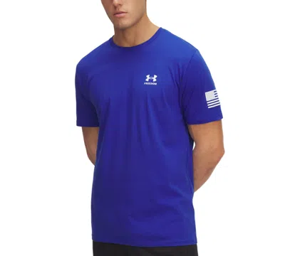 Under Armour Men's Freedom Flag Logo T-shirt In Blue