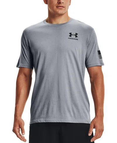 Under Armour Men's Freedom Flag T-shirt In Black,steel