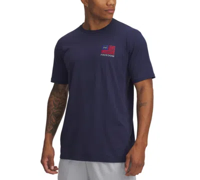 Under Armour Men's Freedom Graphic T-shirt In 410 Midnig