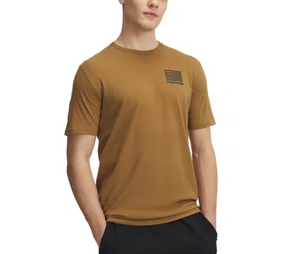 Under Armour Men's Freedom Graphic T-shirt In 498 Coyote