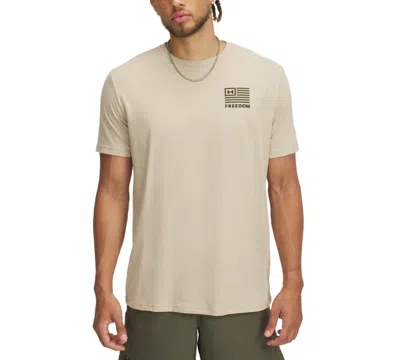 Under Armour Men's Freedom Graphic T-shirt In Desert Sand,marine Od Green