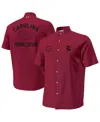 Under Armour Men's Garnet South Carolina Gamecocks Gameday Armourfuse Camp Button-up Shirt In Burgundy
