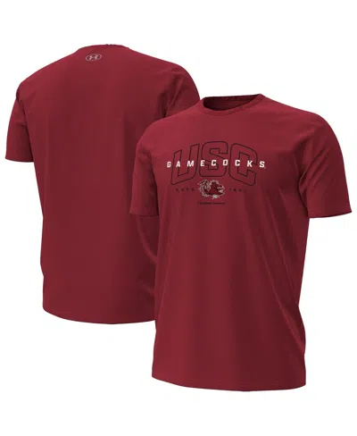 Under Armour Men's Garnet South Carolina Gamecocks Overlay Performance T-shirt In Multi
