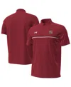 Under Armour Men's Garnet South Carolina Gamecocks Performance Drive Chest Stripe Polo Shirt In Red