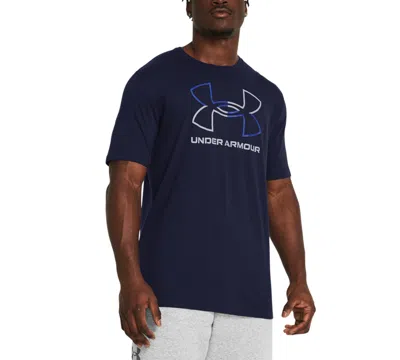 Under Armour Men's Gl Foundation Logo Graphic T-shirt In Navy,royal,grey