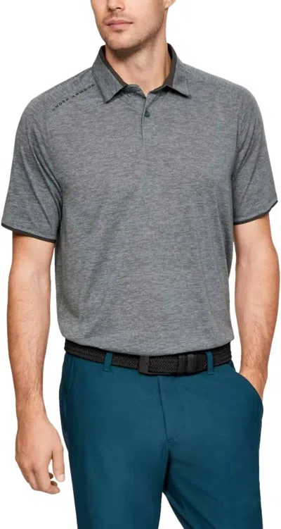 Under Armour Men's Golf Polo Shirt In Pitch Gray