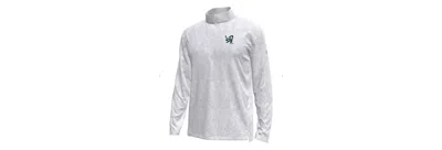 Under Armour Men's Gray Notre Dame Fighting Irish Hockey Leprechaun Tech Quarter-zip Sweatshirt In White
