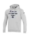 Under Armour Men's Gray Notre Dame Fighting Irish Play Like A Champion Today All Day Raglan Fleece Hoodie In Gray