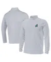 Under Armour Men's Gray Notre Dame Fighting Irish Sporting Leprechaun Motion Quarter-zip Jacket In Gray