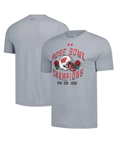 Under Armour Men's Gray Wisconsin Badgers Rose Bowl Reunion T-shirt