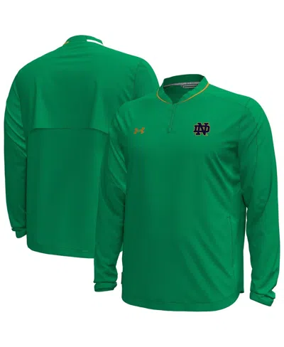 Under Armour Men's Green Notre Dame Fighting Irish Unstoppable Woven Anorak Storm Tech Half-zip Jacket