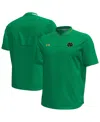 Under Armour Men's Green Notre Dame Fighting Irish Motivate Quarter-zip Performance Sweatshirt In Green