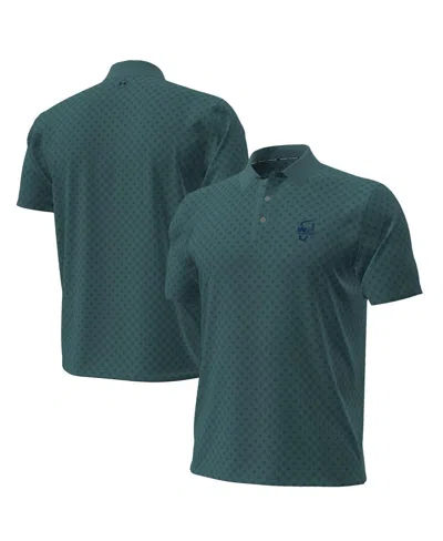 Under Armour Men's Green Wm Phoenix Open Armourdry Palm Icon Polo Shirt