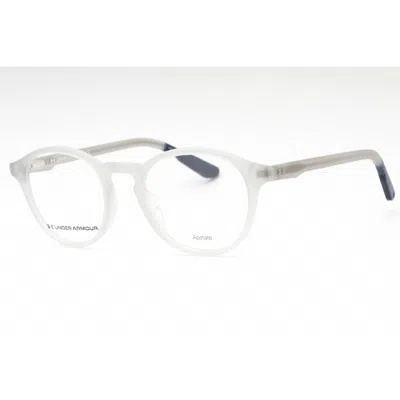 Under Armour Men's Grey Round Eyeglass Frames Ua5017g In White