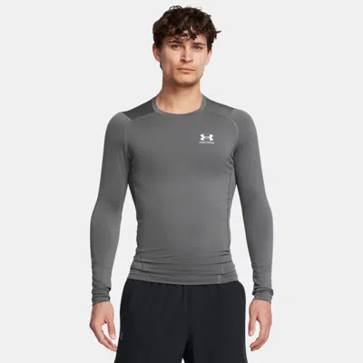 Under Armour Heatgear® Men's Long Sleeve Castlerock In White/castlerock