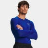 Under Armour Mens  Heatgear Og Compression Long Sleeve In Royal/white