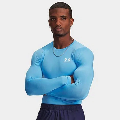 Under Armour Men's Heatgear Long-sleeve Training Top In Blue