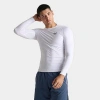Under Armour Flat-seam Fitted Long Sleeve Tee In White/black